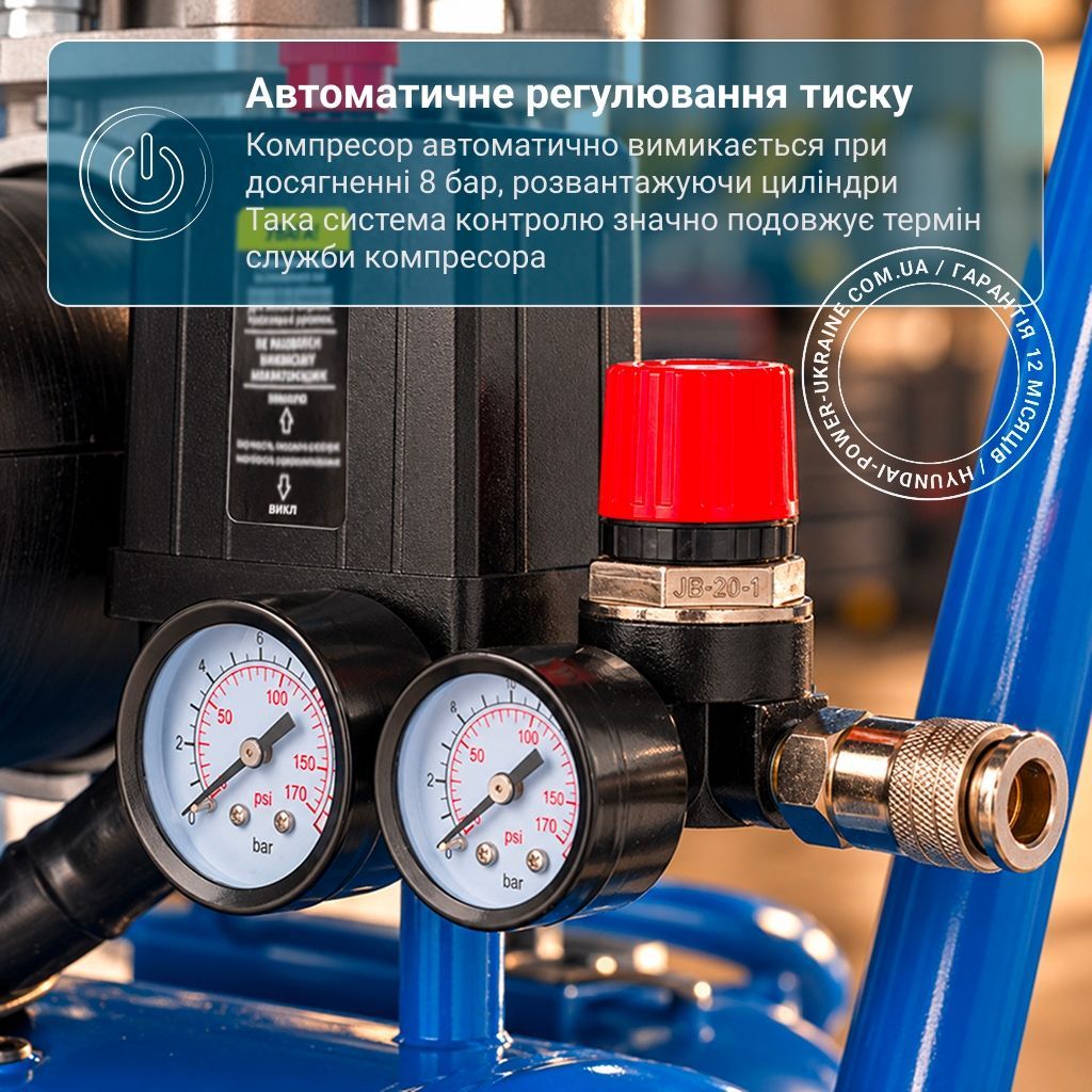 Безмасляний компресор Hyundai HYC 3050SiU