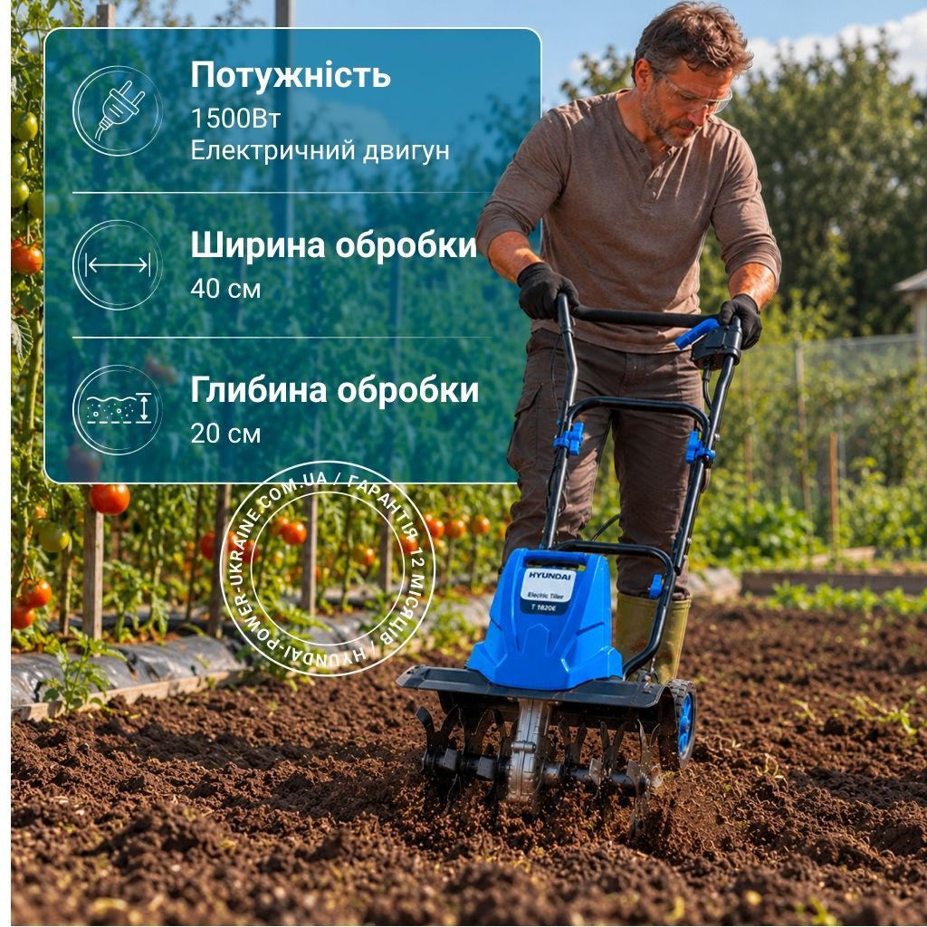Культиватор электрический Hyundai T 1820E