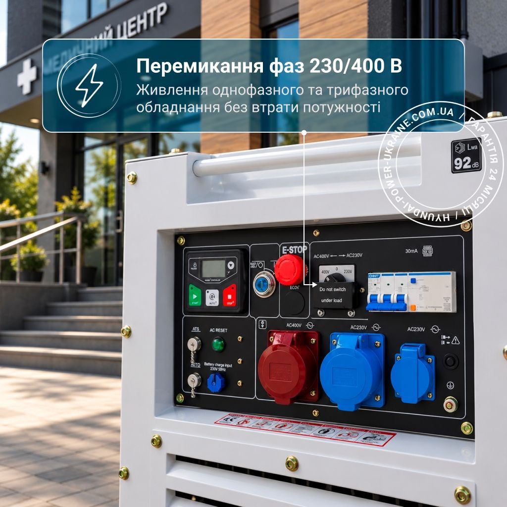 Дизельний інверторний генератор Hyundai DHY 11000SEi-T
