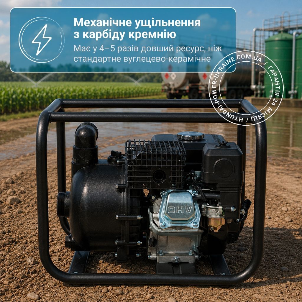 Мотопомпа для агресивних рідин Hyundai HYА 53